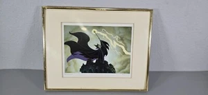 Vintage Authentic Walt Disney Maleficent "Maleficent's Fury" Framed Print - Picture 1 of 13
