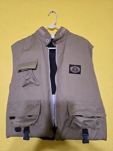 *Vintage* StearnsAdult Large Type III PFD 3-Pocket Fishing Vest - Picture 1 of 5
