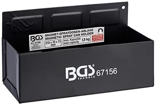 BGS 67156 Magnet-Spraydosen-Ablage 210mm - Schwarz