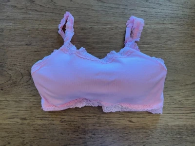 PINK Victoria's Secret Pure Pink  X-LARGE Seamless Lightly Lined Bralette Bra - Image 1 of 2