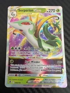 Pokémon TCG Serperior VSTAR Sword & Shield Silver Tempest 008/195 Holo NM - Picture 1 of 2