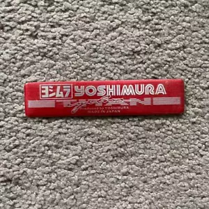 YOSHIMURA Aluminium Badge Decal HONDA YAMAHA SUZUKI MRN114 - Picture 1 of 2