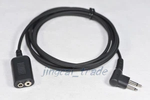 Radio Earpiece Speaker Mic Extension Cable 2-PIN for Motorola GP300 HYT TC600 2m - Picture 1 of 1