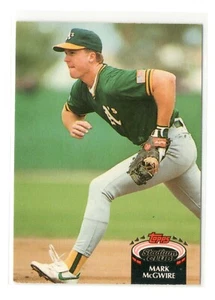 Mark McGwire 1992 Stadium Club #475 Oakland A's Baseballkarte - NRMT - Bild 1 von 2