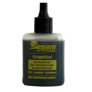 2x Sesam Graphitöl Flasche Graphit Öl Schlossöl Schlossenteiser Türschloss 50ml - Bild 1 von 1