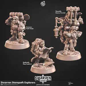 Set miniatura avventuriero nano scudo personaggio esploratore per TTRPG come D&D 5e - Foto 1 di 21