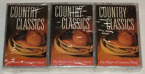 VINTAGE Country Classics~The Heart of Country Music 3 Cassettes Set 1998 SEALED