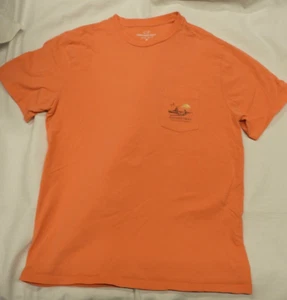 Vineyard Vines - Men's Graphic T-Shirt - Cotton Short Sleeve - Orange - M - EUC - Picture 1 of 5