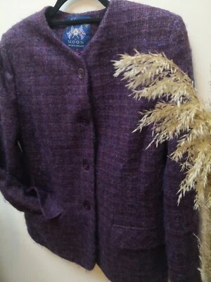 Abrigo Chaqueta De Colección Yorkshire Tweed Para Mujer por Moon Púrpura 75 Lana 22 Moher Talla 38  Foto 1 de 4