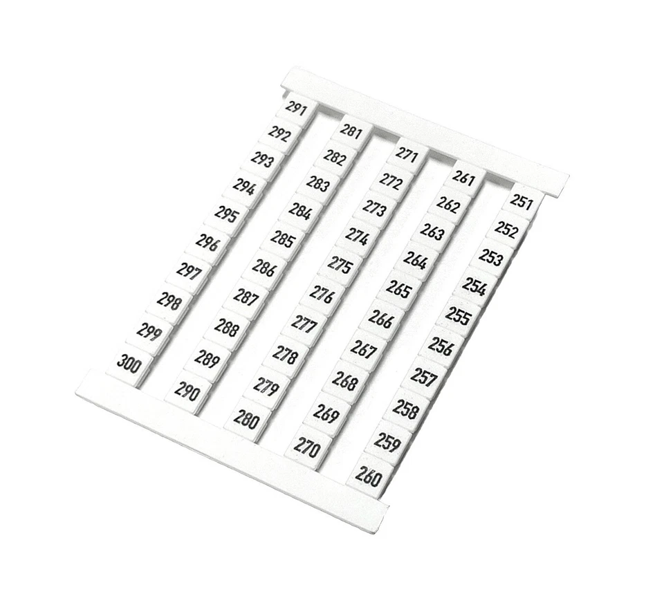 Marcador de bloque de terminales WEIDMULLER DEK 6 FS 251-300, cantidad. 1 pieza  Foto 1 de 1