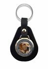 Personalised Dog Memorial Photo Keyring Leather Fob Custom Pet Loss Gift R281