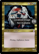 1X Lightning Angel - Time Spiral Timeshifted - French, NM/EX MTG CARD