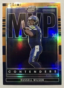 2021 Panini Contenders RUSSEL WILSON Optic MVP Orange Prizm /50 Seattle Seahawks - Picture 1 of 2
