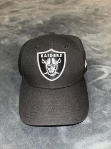 Las Vegas Raiders NFL Black New Era Youth 9TWENTY Strapback Sideline Hat Cap - Picture 1 of 11