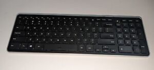 Used Dell KM714 WM514 Wireless Slim Keyboard NO Mouse NO Wireless Receiver Key 