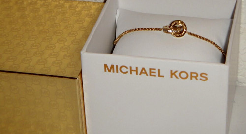 Bracciale Michael Kors Croce Criss Charm Oro Slider Cristalli MKJ7334710 + SCATOLA MK