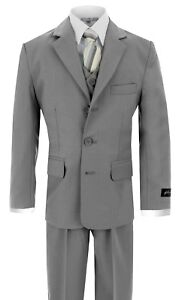 JL5016 Johnnie Lene Color Textured Suit Set for Boys From Baby to Teen