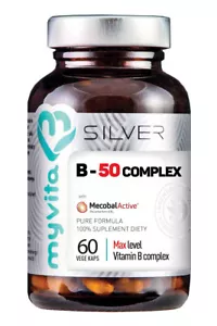 MyVita Mecobalactive® Natural B Complex 60 VCap. B1 B2 B3 B5 B6 B7 B9 B12 - Bild 1 von 1