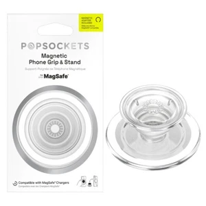 PopSockets Universal MagSafe POPGRIP Swappable Phone Grip Clear - Picture 1 of 8