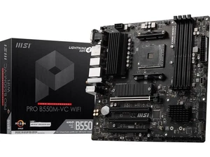 PRO B550M-VC WiFi ProSeries Motherboard (AMD AM4, DDR4, PCIe 4.0, SATA 6Gb/s,... - Picture 1 of 5