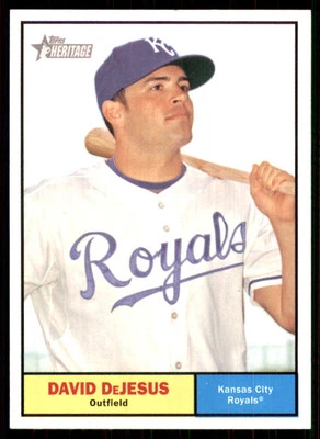 2010 Topps Heritage #143 David DeJesus Kansas City Royals - Image 1 of 2