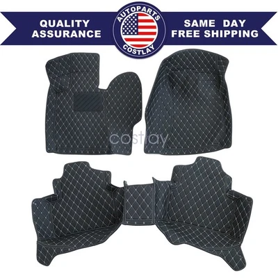 For 2008-2014 Mercedes-Benz C300 C350 Leather Floor Mats Liners All Surround - Image 1 of 4