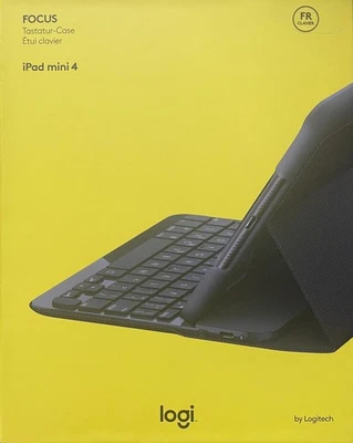 Logitech Logi Focus Keyboard Tastatur-Case iPad Mini 4 FR AZERTY keyboard - Image 1 of 2