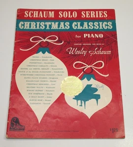 Libro de villancicos de piano vintage CLÁSICOS DE NAVIDAD PARA PIANO Wesley Schaum - Imagen 1 de 7
