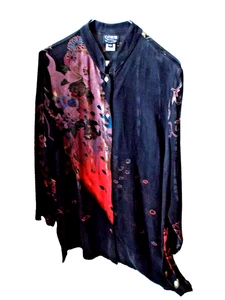 *** ZITRONE Santa Monica Gr. XS/S Seidentunika TOP schwarz multi!! - Bild 1 von 6