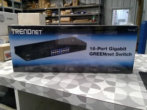 Interruptor montable en rack de 16 puertos TRENDnet (TEG-S16g) *ENVÍO GRATUITO* - Imagen 1 de 3