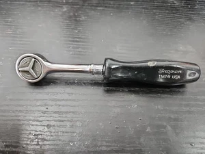 SNAP ON TM741 - 1/4"DR., ROUND HEAD-HARD BLACK HANDLE, RATCHET, 6”LONG-USA-NICE - Bild 1 von 6