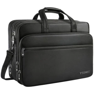 Maletines para computadora portátil Ytonet para hombre, maletín expandible de 17 pulgadas bolsas para computadora... - Imagen 1 de 8