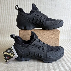 Ecco Biom C Trail GTX Hiking Shoes Womens Size 6.5 Black Leather Gore-Tex WP - Picture 1 of 17
