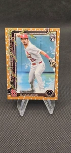 2025 Topps Holiday🎄Gold Holiday Lights🎄#H187 Thomas Saggese (RC) Cardinals  - Picture 1 of 2