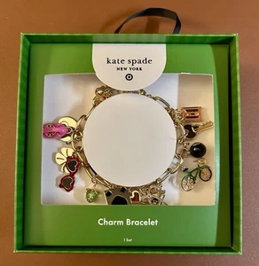 Kate Spade New York x Target Mixed Novelty Chunky Charm Bracelet IN HAND ❤️ - Picture 1 of 2