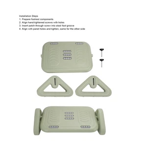 Adjustable Under Desk Footrest With Roller Massage Leg Rest For Home Office - Picture 1 of 12