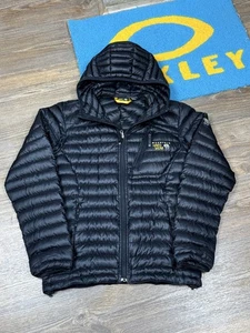 Mens MOUNTAIN HARDWEAR Hooded Black Light Puffer Jacket Size S - Picture 1 of 24