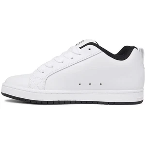 DC Court Graffik Low Skate Shoes Mens White Size UK 8 US 9 *REFSSS52 - Picture 1 of 2