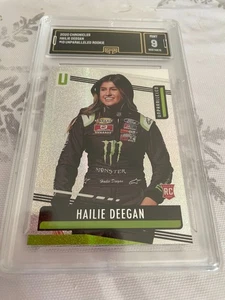 HAILIE DEEGAN 2020 CHRONICLES  UNPARALLED ROOKIE RC # 13 GRADED 9 L@@@K - Picture 1 of 2