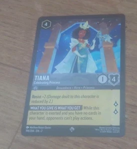 Disney Lorcana- Floodborn-non Holo-Super Rare- 196/204 - Tiana - Picture 1 of 1