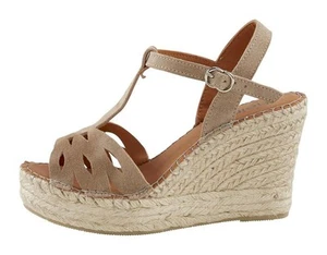 Mode von Heine Damen Schuhe Espadrilles Sandalen Sandaletten beige Gr. 41 NEU - Bild 1 von 7