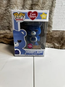 Funko Pop! Vinyl: Care Bears - Grumpy Bear - (Flocked) - Box Lunch#353 - Picture 1 of 8