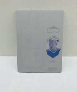 2019 Leaf Lumber Kings Printing Plate Martin Brodeur 1/1 GU Goalie Lumber - Picture 1 of 2