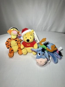Lote de 3 peluches Disney Winnie The Pooh Holiday - Imagen 1 de 3