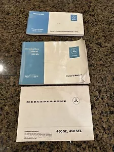 1973 Mercedes-Benz W116 450 SE 450 SEL Owner's Manual ENGLISH - Picture 1 of 17