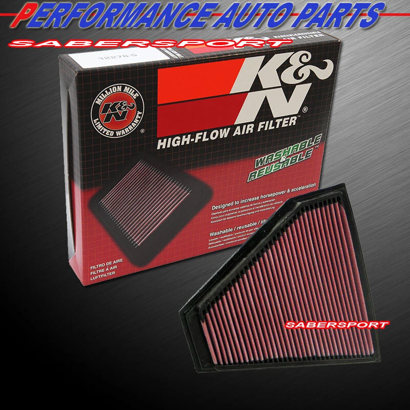 Filtro de entrada de ar K&N 33-2332 Hi-Flow para 2007-2013 BMW 328i e 2008-2014 128i - Imagem 1 de 1