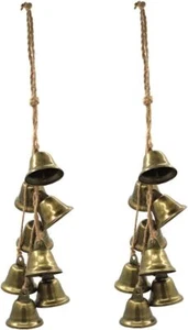 2 Pieces Witch Bells Protection for Door Knob Hanger Wind Chimes Witchy Things - Picture 1 of 7