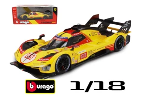Ferrari 499P #83 AF CORSE Robert Kubica 24h Le Mans 2024 Scala 1:18 Burago - Foto 1 di 2