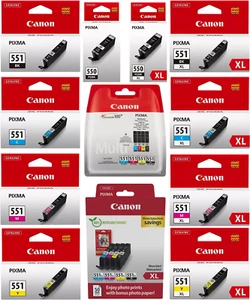 Original Canon PGI-550 CLI-551 XL Tinte Druckerpatrone PIXMA IP MX MG 8750 7250 - Bild 1 von 21