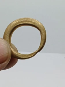 Echter antiker römischer massiver Bronze Ring mit Spiraldesign um 1. Jahrhundert n. Chr. - Bild 1 von 4